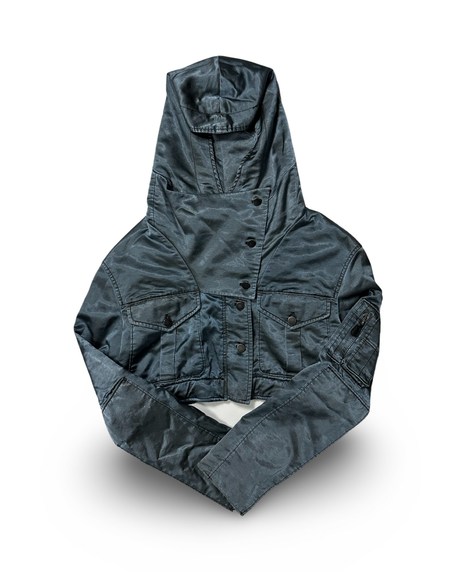 Cropped satin jacket circa 2003